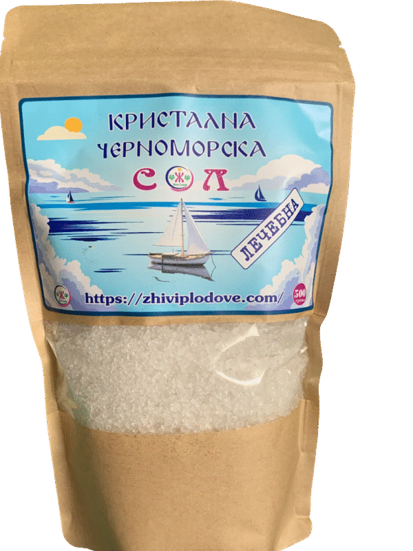 Кристална черноморска сол - 500гр.  7лв. / 3,58€